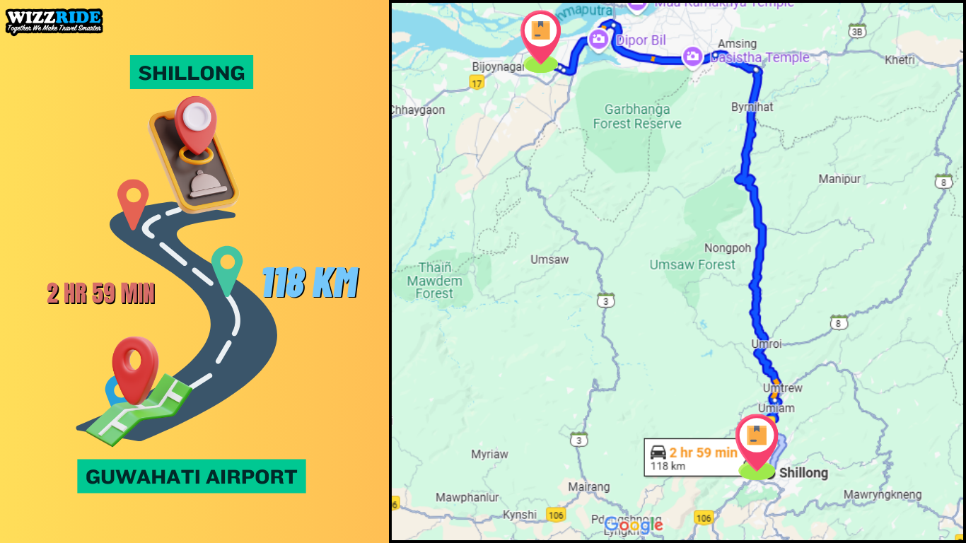 Everything You Need to Know About the Guwahati to Shillong Distance and Wizzride Shared Taxi Service